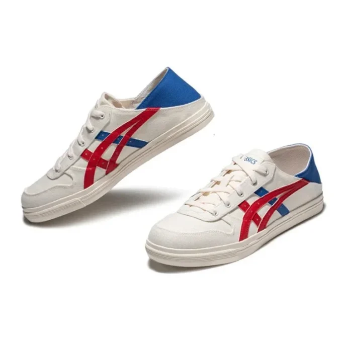 Aaron Slip-On «White Red Blue»