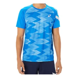 Camisa de manga corta con estampado A-I-M Dry «Electric Blue»