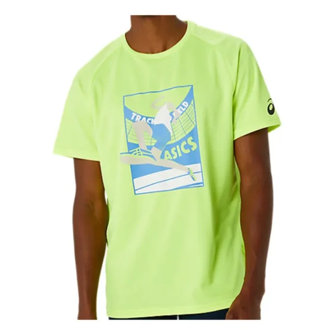 Camisa de manga corta con estampado «Amarillo de seguridad»