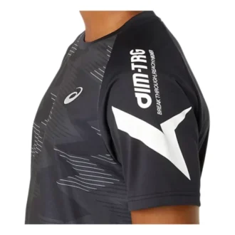 Camisa de manga corta con gráfico A-I-M Dry «Performance Black»