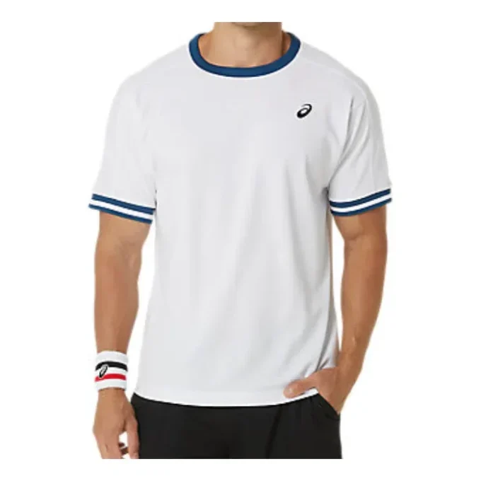 Camiseta clásica de manga corta «White Blue»