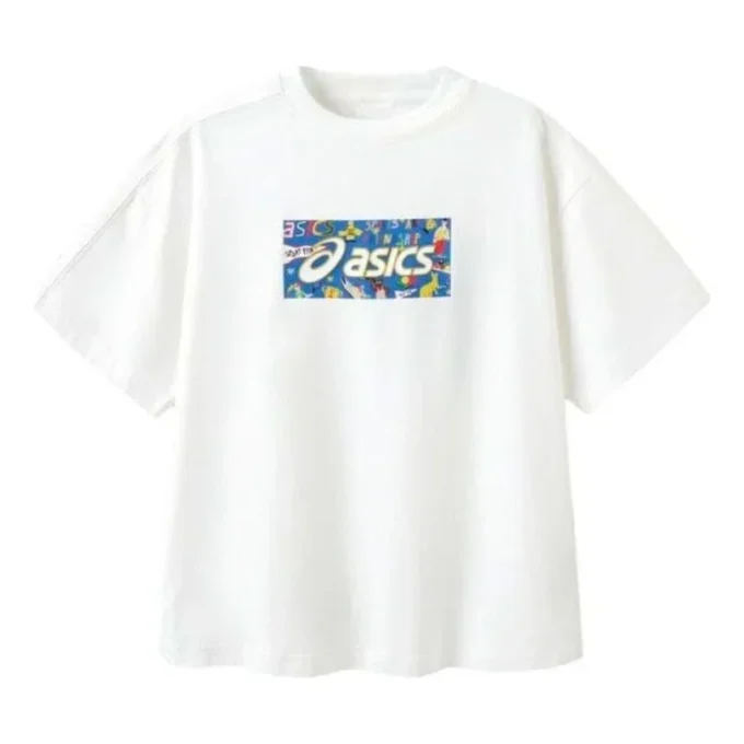 Camiseta con estampado de logotipo «White Blue»