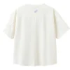 Camiseta con logotipo y flores «Blanco»
