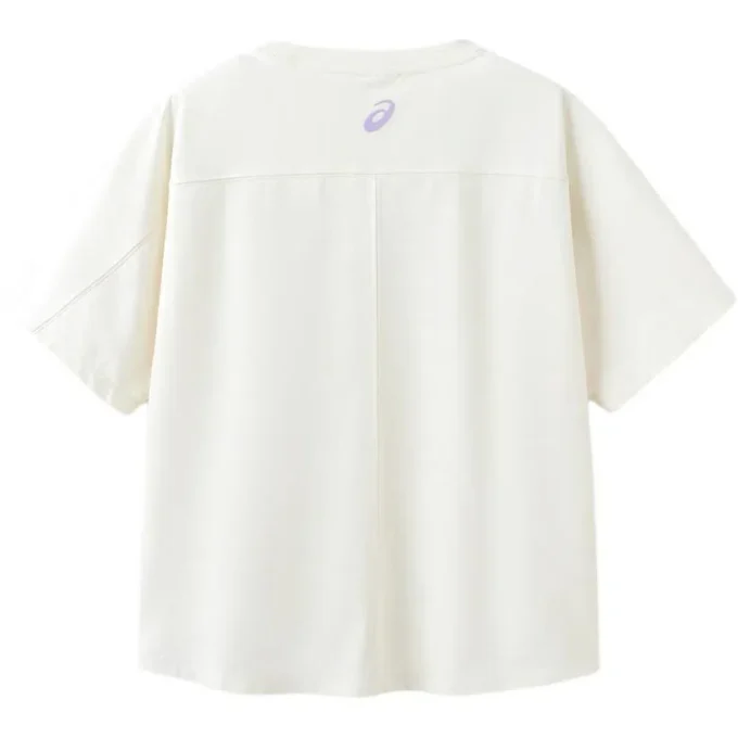 Camiseta con logotipo y flores «Blanco»
