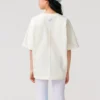 Camiseta con logotipo y flores «Blanco»