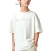 Camiseta con múltiples logotipos «Blanco Beige»