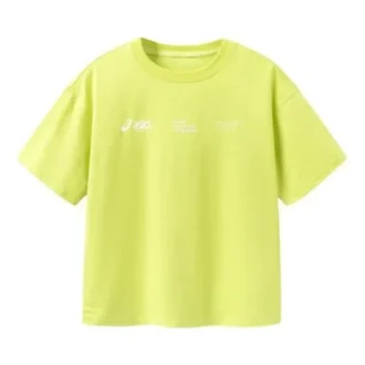 Camiseta con múltiples logotipos «Yellow White»