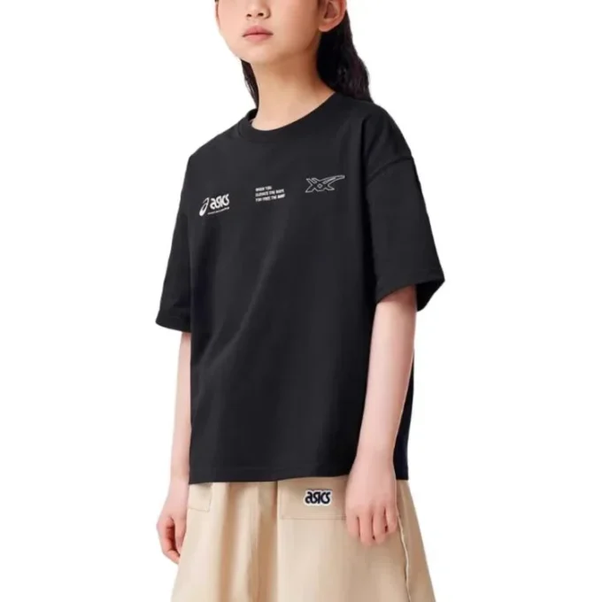 Camiseta con varios logotipos «Negro»