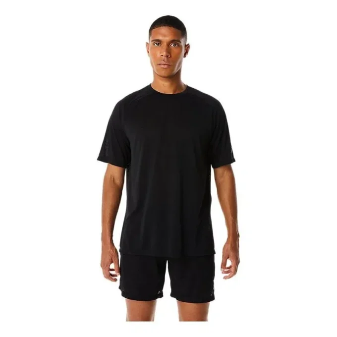 Camiseta de manga corta Actibreeze Jacquard «Negro»