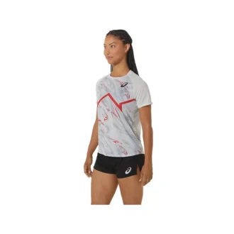 Camiseta de manga corta CJ-Line Light «Lacier Grey Electric Red»