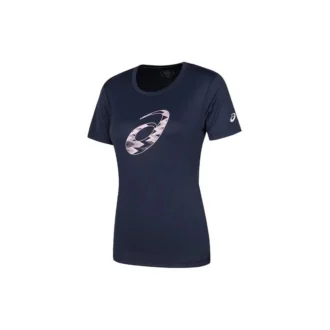 Camiseta de manga corta con gráfico en espiral Tallas asiáticas «Midnight»