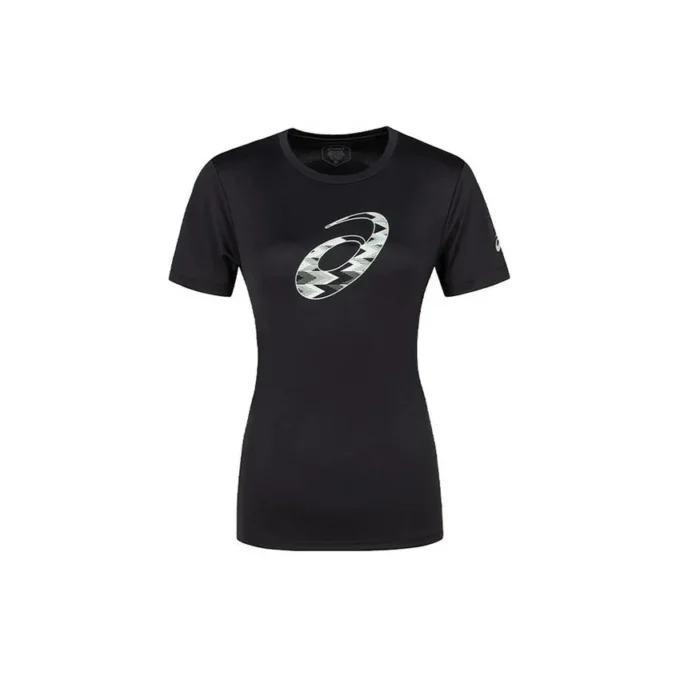 Camiseta de manga corta con gráfico en espiral, tallas asiáticas «Performance Black»