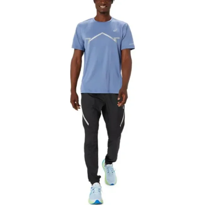 Camiseta de manga corta con logo Lite-Show «Sky Blue»