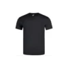 Camiseta de manga corta con logotipo en espiral «Negro»