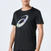 Camiseta de manga corta con logotipo en espiral «Negro»