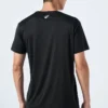 Camiseta de manga corta con logotipo en espiral «Negro»