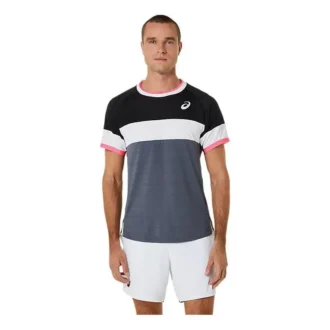 Camiseta de manga corta Match «Gris, blanco y negro»