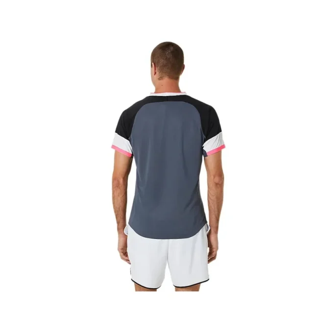Camiseta de manga corta Match «Gris, blanco y negro»