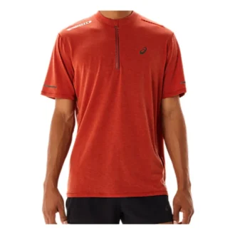 Camiseta de manga corta Metarun 1/2 Zip «Spice Latte»