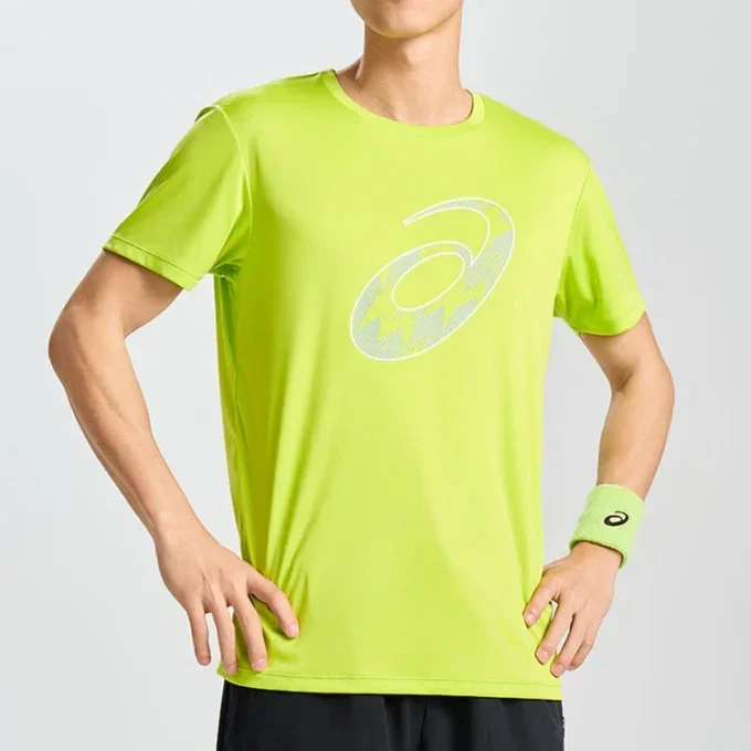 Camiseta de manga corta para correr «Lime Zest»