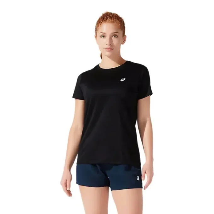 Camiseta de manga corta plateada «Performance Black»