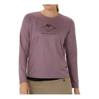 Camiseta de manga larga con el logotipo de Fujitral «Dusty Mauve»