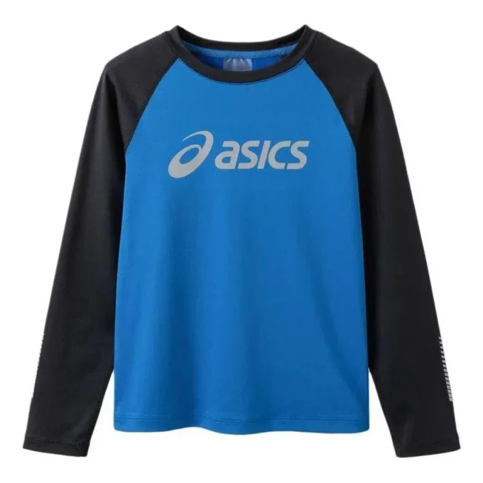 Camiseta de manga larga con logotipo «Azul»
