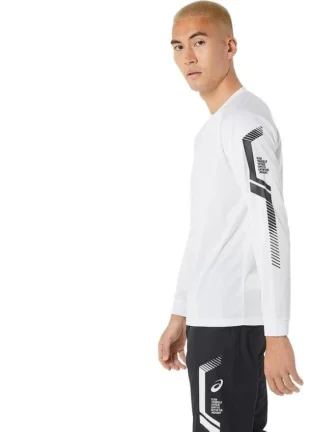 Camiseta de manga larga con logotipo «Blanco»