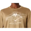 Camiseta de manga larga para correr Fujitrail «Oatmeal»