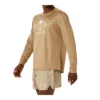 Camiseta de manga larga para correr Fujitrail «Oatmeal»