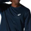 Camiseta de manga larga plateada «French Blue»