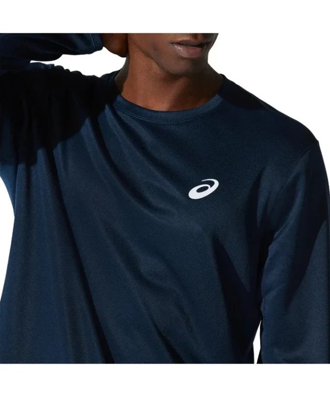 Camiseta de manga larga plateada «French Blue»