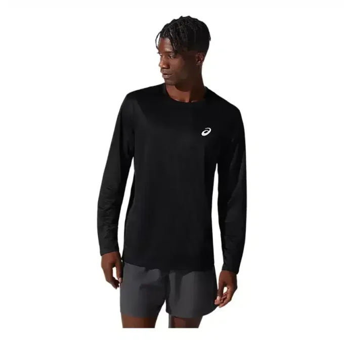 Camiseta de manga larga plateada «Performance Black»