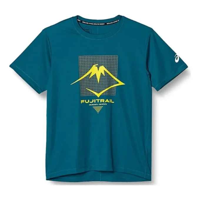 Camiseta de parte de arriba con logotipo Fujitrail «Ink Teal»