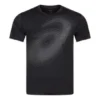 Camiseta de running con logotipo reflectante «Negro»