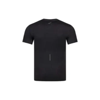 Camiseta de running con logotipo reflectante «Negro»