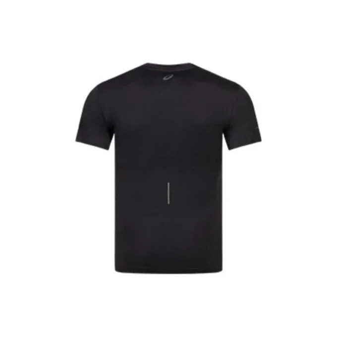 Camiseta de running con logotipo reflectante «Negro»