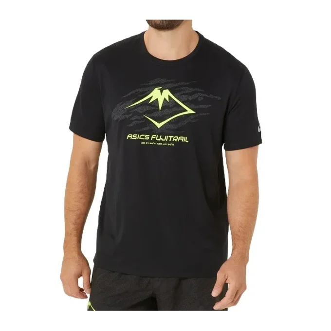 Camiseta de running Fujitrail «Black Green»