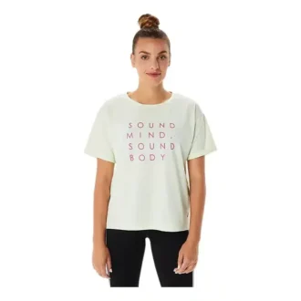 Camiseta gráfica Training Core Relaxed «Whisper Green»