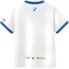 Camiseta informal estampada «White Blue»