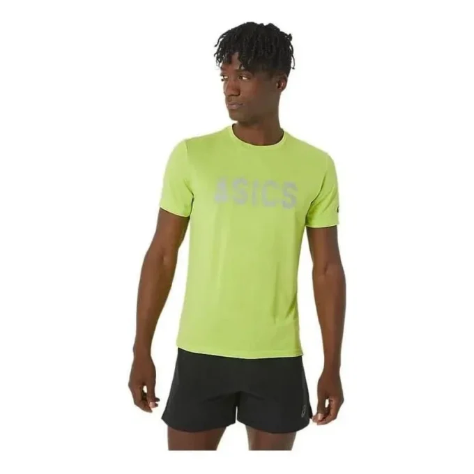 Camiseta Logo Heather Dry «Lime Zest»