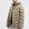 Chaqueta acolchada de plumón «Caqui»