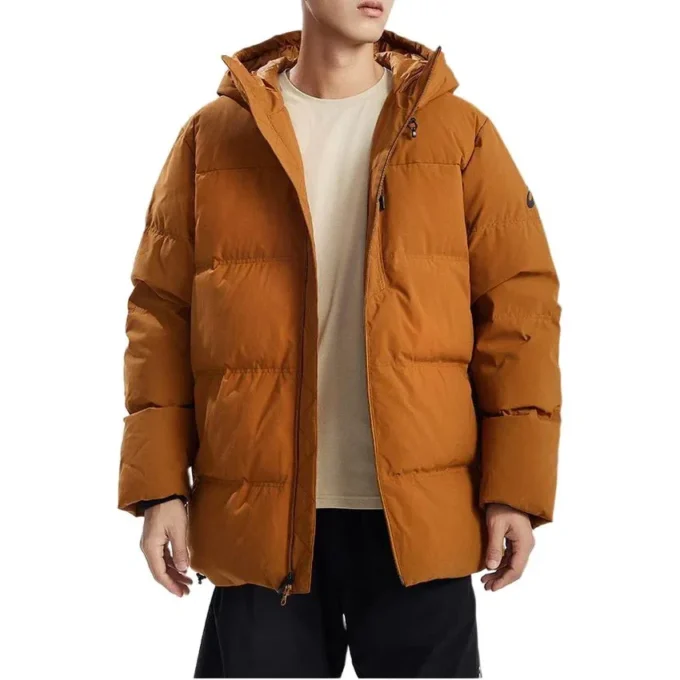 Chaqueta acolchada de plumón grueso «Brown»