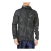 Chaqueta tejida con estampado para correr «Negro»