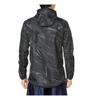 Chaqueta tejida con estampado para correr «Negro»