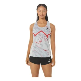 CJ-Line Light Singlet «Gris glaciar/Rojo eléctrico»