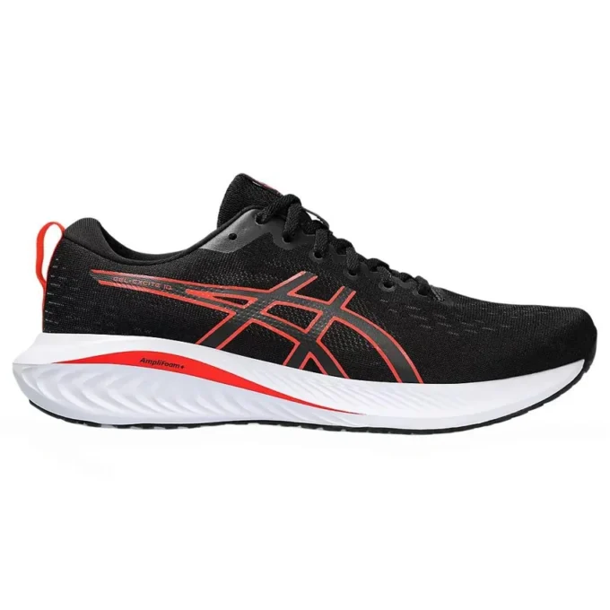 GEL-Excite 10 Extra Wide «Negro Rojo Intenso»