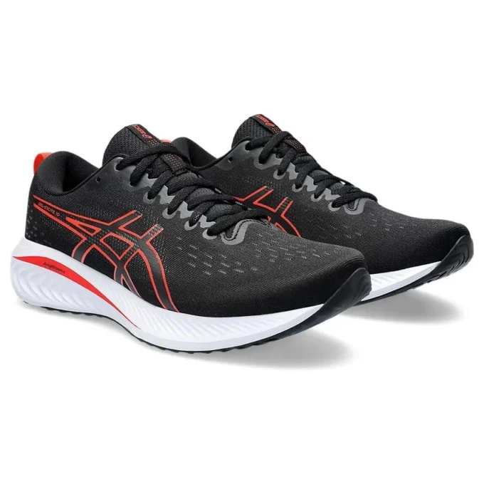 GEL-Excite 10 Extra Wide «Negro Rojo Intenso»