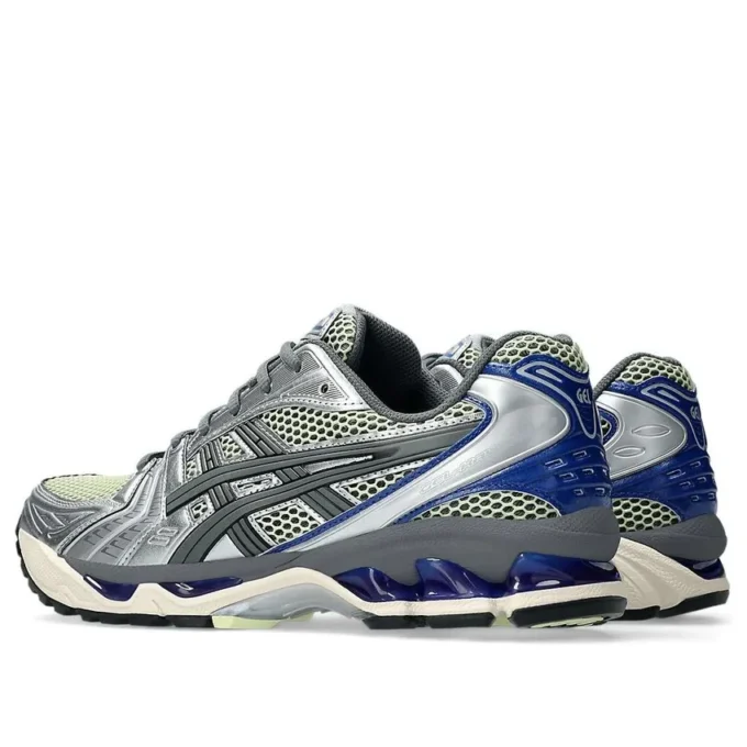 Gel-Kayano 14 «Amarillo suave, plateado y azul»