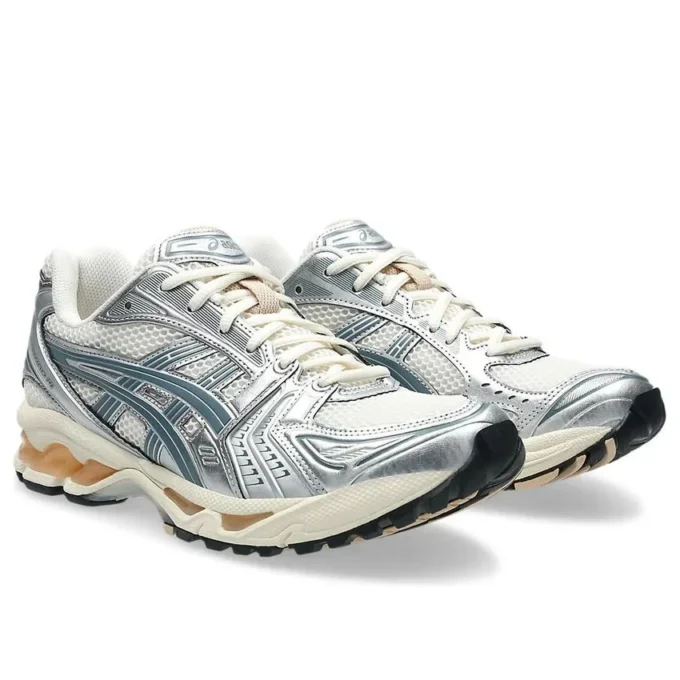 Gel-Kayano 14 «Birch Pure Silver Teal Gold»